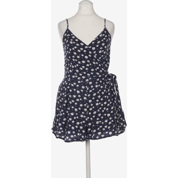 ABERCROMBIE & FITCH Navy Blue & Rose Floral Romper Jumpsuit – Small - Picture 4 of 9